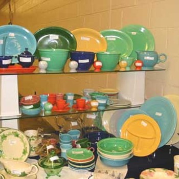 Fiesta pieces at the Nashville, TN, Glass Show, July 17-18, 2010 - China and Dinnerware