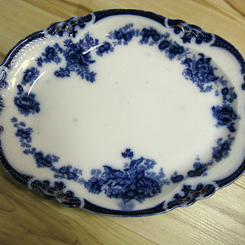 Flow Blue Plate found at Flea Market