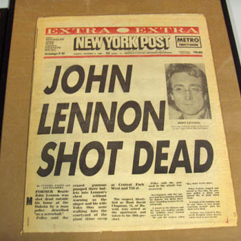 1st edition-New York Post-Dec. 9, 1980...