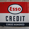 ESSO Credit card Porcelain sign