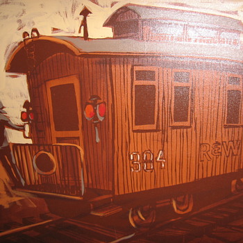 McCaine large oil painting of R and W #384  can some one identiy this for me, thank you!