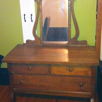 Old Dresser with Mirror