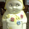 Lady with Flowers Pitcher/Creamer