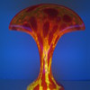 Czechoslovakia Kralik Fan Vase early unmarked and unusual Decor