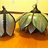Tulip Slag Glass Hanging Light Fixture