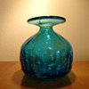 MDINA MALTA 4589 GLASS VASE  C. 1969 SIGNED