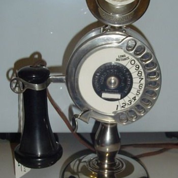 Automatic Electric Strowger dial upright desk stand - Telephones