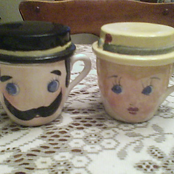 Mom and Pop coffee cup / ashtray combos - Kitchen