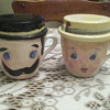 Mom and Pop coffee cup / ashtray combos
