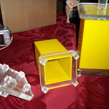 Yellow Acrylic Retro Canisters  - Kitchen