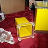 Yellow Acrylic Retro Canisters 