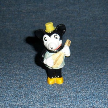 1930's Minnie Mouse Bisque Figurine - Animals