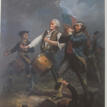 Original huge Spirit of 76 painting Marblehead Ma