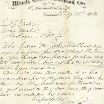 Railroad letters