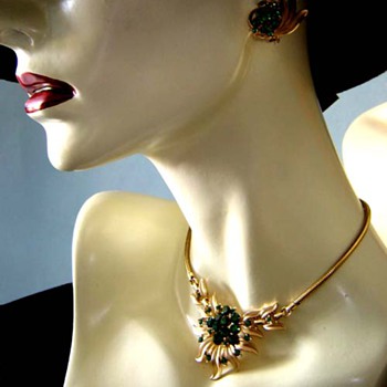 Favorite Trifari Necklace & Earrings - Costume Jewelry