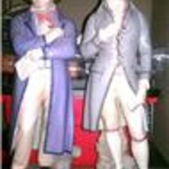 Beethoven and Mozart figurines - Art Pottery