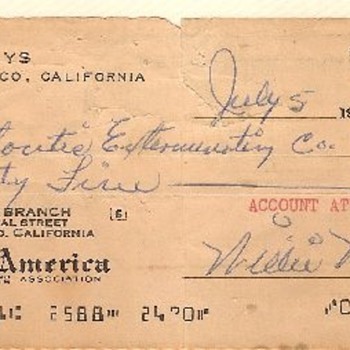 Willie Mays NSF Check 1961