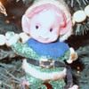 Glittery Elf ornament