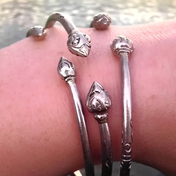 Silver torque bangles - Fine Jewelry