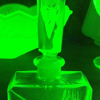 Art Deco Style Perfume Bottle - Glassware