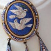 Antique Micro Mosaic Eutruscan style locket pendant