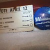 Ex- Mayor Harold Washington Pin & Punch Card.
