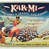 Original 1914 Kar-Mi "Gun Barrel" Stone Lithograph Poster