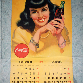 coca cola 1948 calendar