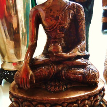 Buddha Statue  13 inches tall, 9.6 pounds, from India, I think