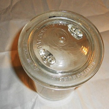 GLASS JAR Patd 1895