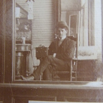 Self Portrait stereo photographer with Camera