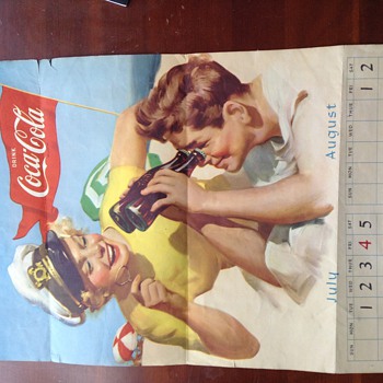 1952 coca cola calendar page - Coca-Cola