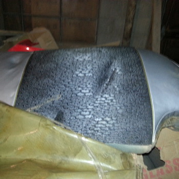 An amazing find 1957 Bel Air back seat 