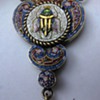 Micro Mosaic Beetle pendant 