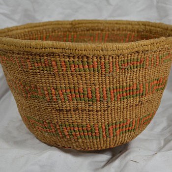 Old Hand Woven Native Basket