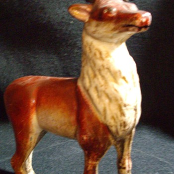Cast iron stag bank, original or repro?