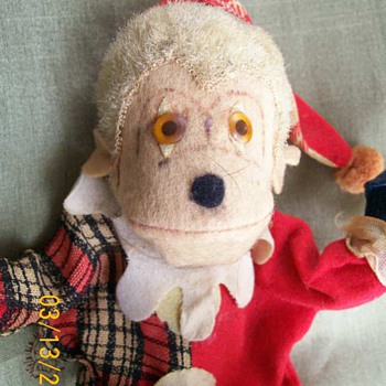 Old Ideal toy Monkey Dressed as a Clown  - Dolls