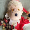 Old Ideal toy Monkey Dressed as a Clown 