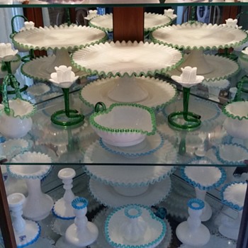 My 15 year vintage Fenton Crest Collection. - Glassware
