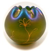 Loetz Enameled Rose Bowl  Serie II Form Nr. 63, ca. 1900 (Dek I/107)