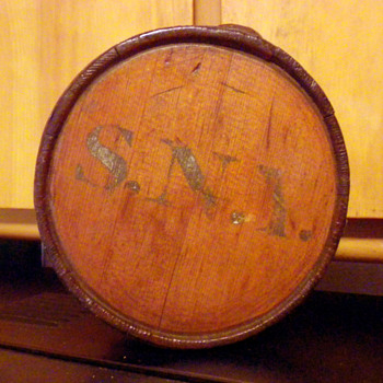 19th Century Wood Military Canteen  - Military and Wartime