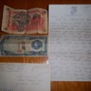 North Korean money and Marine Letter from Korean War Sept 14, 1950