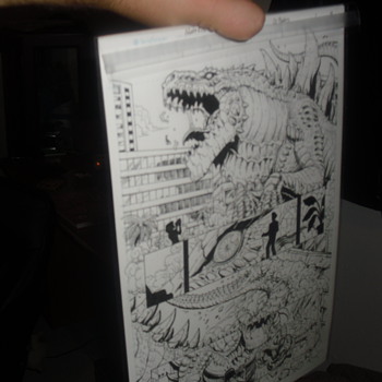 GODZILLA Rulers of the Earth #1 page 18 orginal art - Comic Books