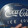 #5 Well made Coca-cola blue porcelain sign
