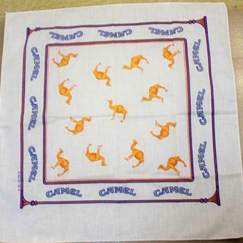 1982 Advertising RJR Camel Cigarette Hankerchief / Hankie