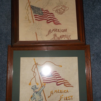 Embroidery work I found in my mothers and grandmothers fabric stash - Rugs and Textiles