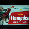 Hampden Beer-Ale 1950's Outside Advertising Sign
