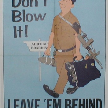 1971 USAF Safety Poster - Explosives