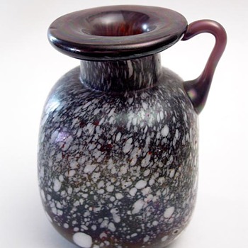 Maroon Spatter Glass - Art Glass
