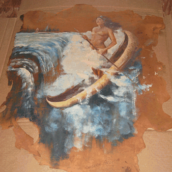 Indian (Spirit) of the Waterfall at Niagara Falls - Native American
